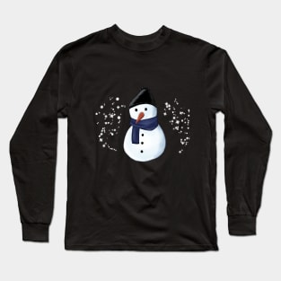 Cute Snowman Long Sleeve T-Shirt